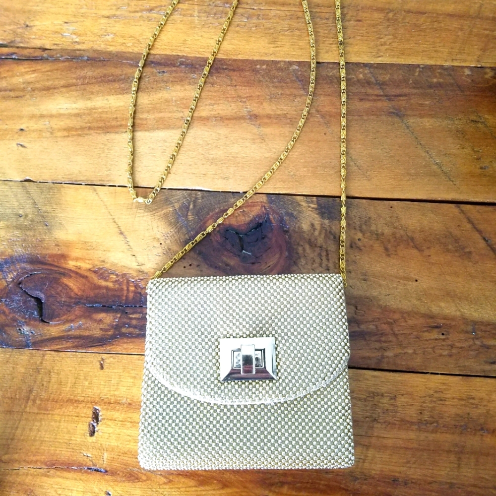 Vintage gold evening bag